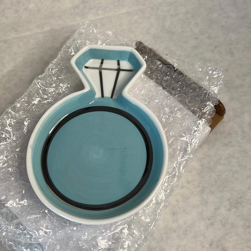 Kate Aspen diamond ring trinket dish